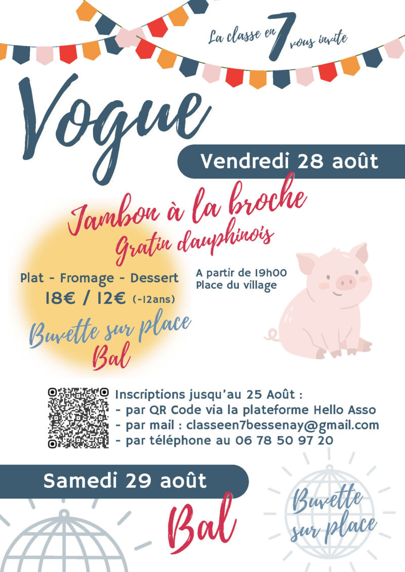 affiche repas vogue 2026