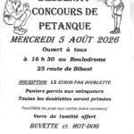 concours de petanque