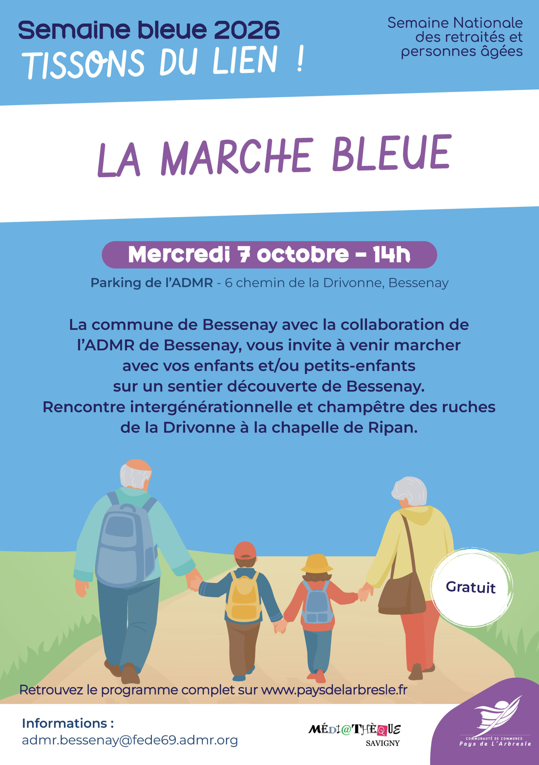 marche bleue bessenay